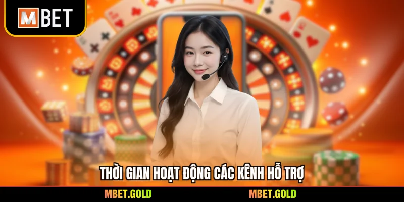Thời gian hoạt động các kênh hỗ trợ